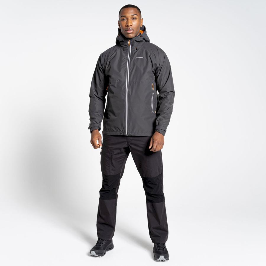 Black Craghoppers Waterproof Atlas Men's Jackets | JGV7751NW