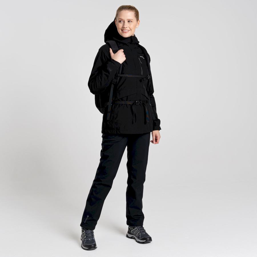 Black Craghoppers Waterproof Caldbeck Women's Jackets | UQY656PK