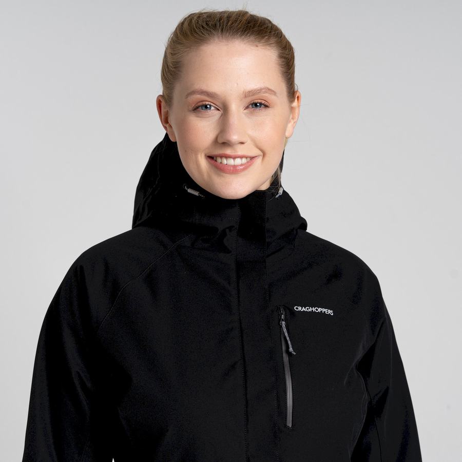 Black Craghoppers Waterproof Caldbeck Women's Jackets | UQY656PK