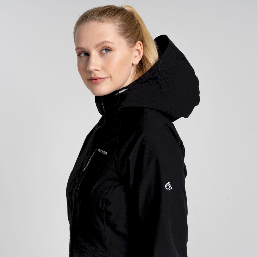 Black Craghoppers Waterproof Caldbeck Women's Jackets | UQY656PK