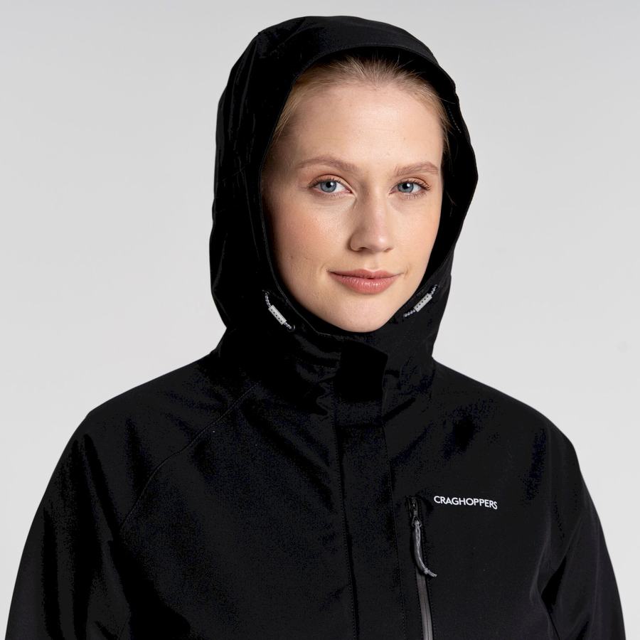 Black Craghoppers Waterproof Caldbeck Women's Jackets | UQY656PK