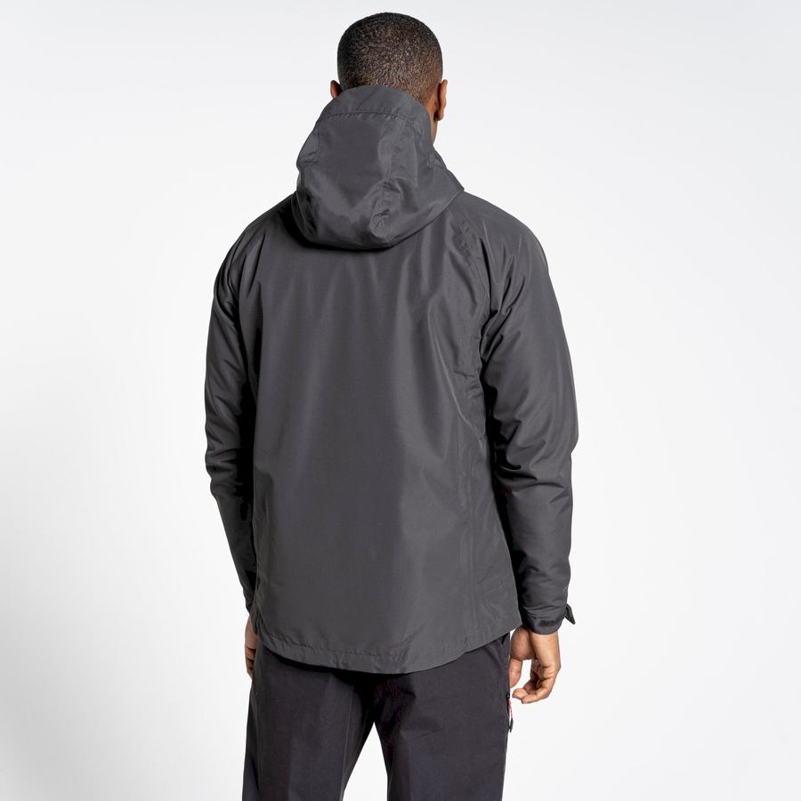 Black Craghoppers Waterproof Orion Men's Jackets | FQT208JA