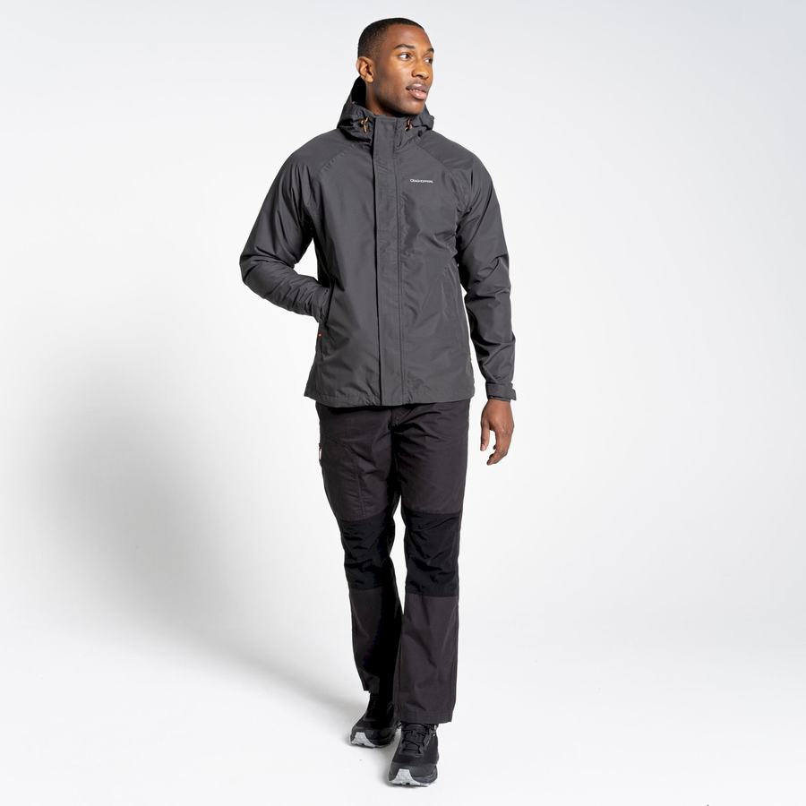 Black Craghoppers Waterproof Orion Men's Jackets | FQT208JA