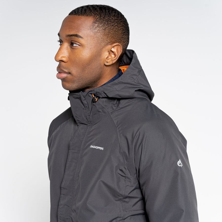 Black Craghoppers Waterproof Orion Men's Jackets | FQT208JA