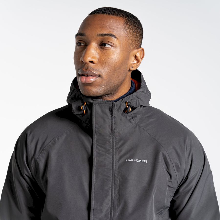 Black Craghoppers Waterproof Orion Men's Jackets | FQT208JA