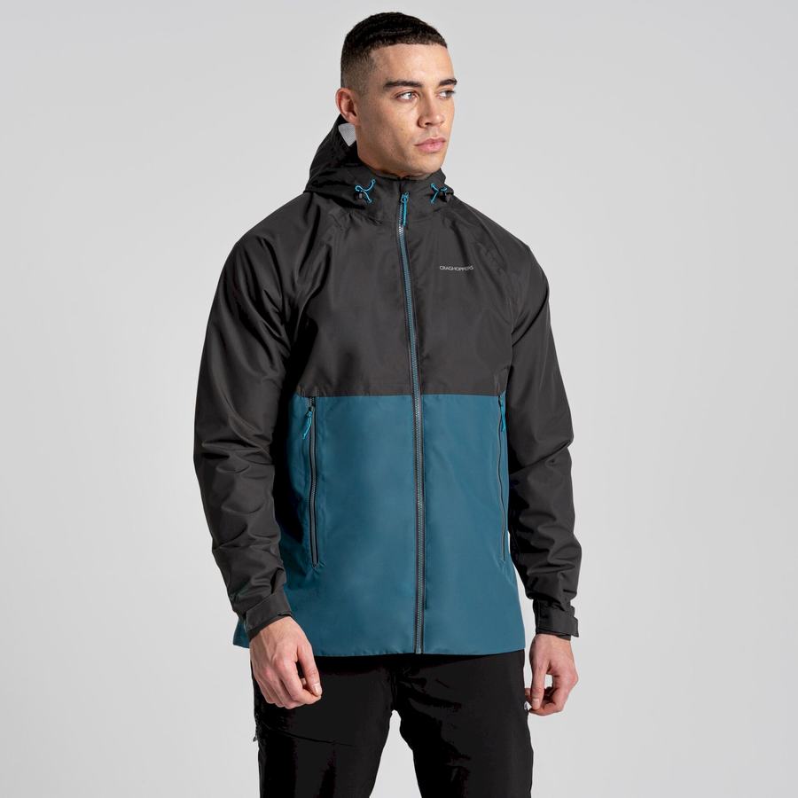 Black Green Craghoppers Sebastian Men's Jackets | XPQ5034MB