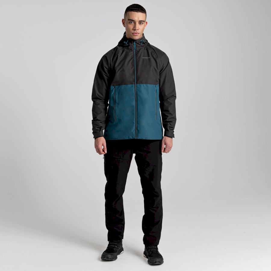 Black Green Craghoppers Sebastian Men's Jackets | XPQ5034MB