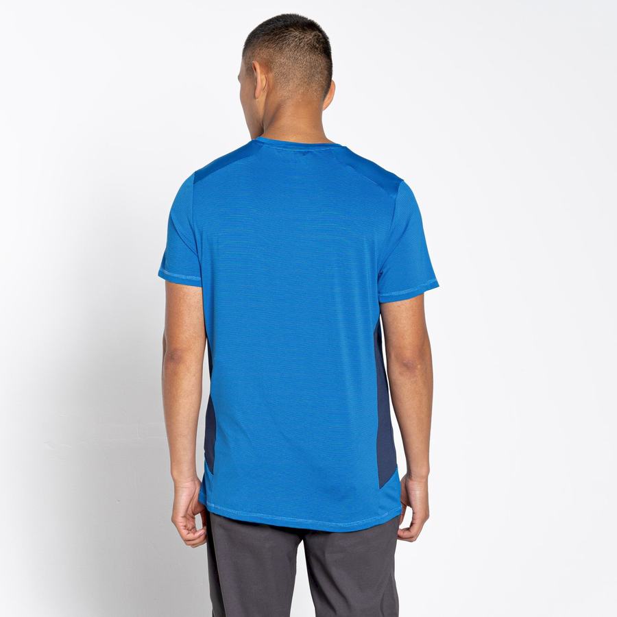 Blue Craghoppers Atmos Short Sleeved Men's T-Shirts | URH8855HO