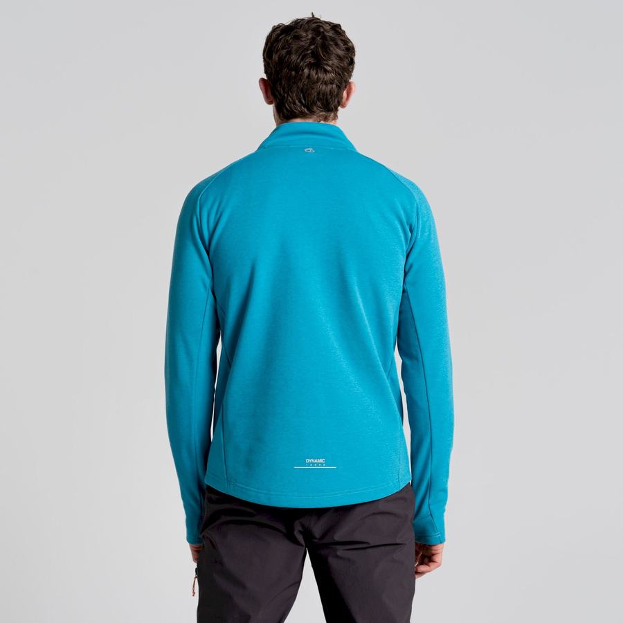 Blue Craghoppers Dynamic Pro Half Zip Men's Sweaters | UEQ2384EZ