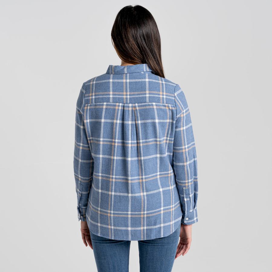 Blue Craghoppers Emie Long Sleeved Women's Shirts | VNR4799UZ