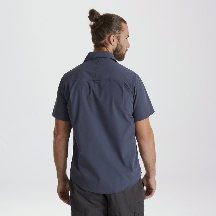 Blue Craghoppers Kiwi Short Sleeved Men's Shirts | QFD963TB