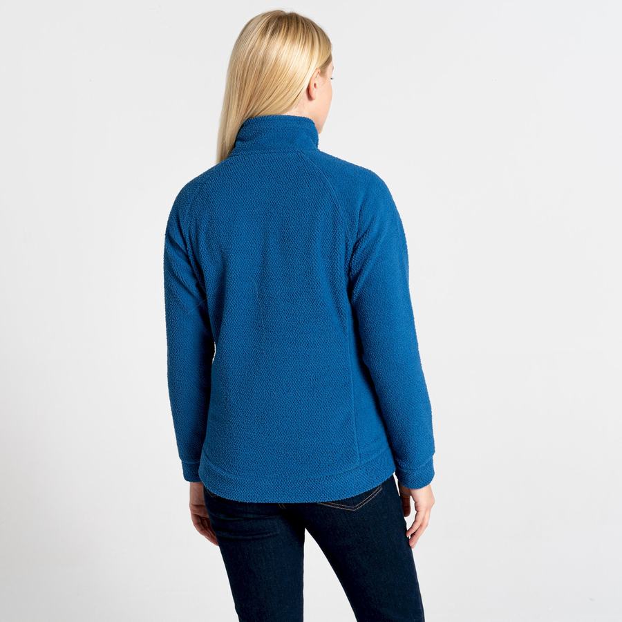 Blue Craghoppers Lilian Half Zip Women's Sweaters | NJT3714MX