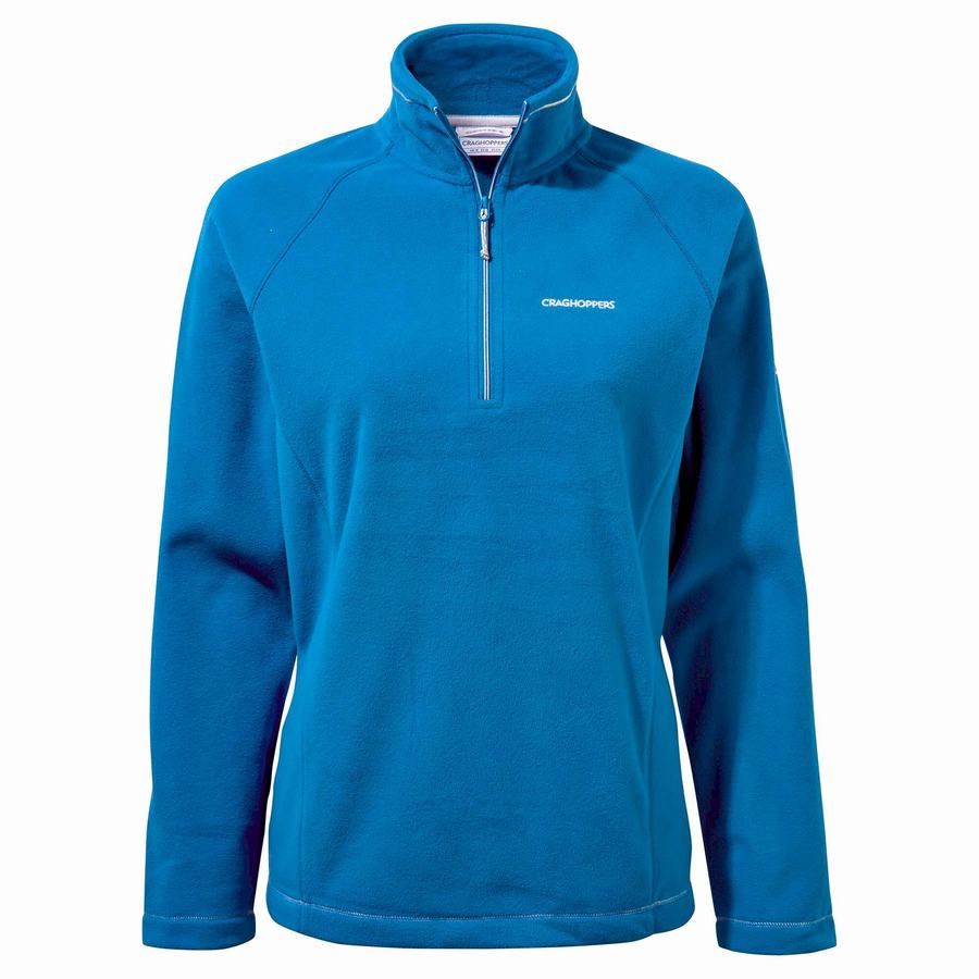 Blue Craghoppers Miska Half Zip Women's Sweaters | FEK1357YA