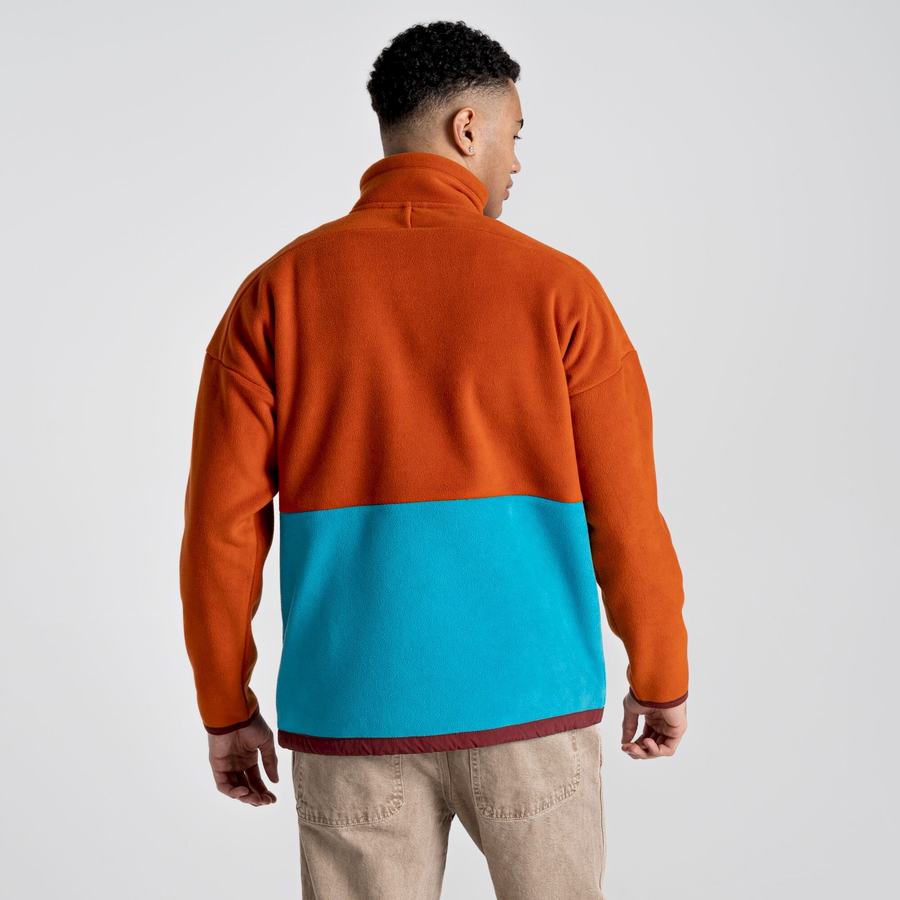 Blue Craghoppers Spindle Half Zip Men's Sweaters | IVO2187BN