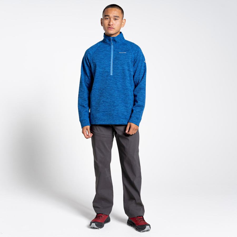 Blue Craghoppers Stromer Half Men's Sweaters | JFO6940WW