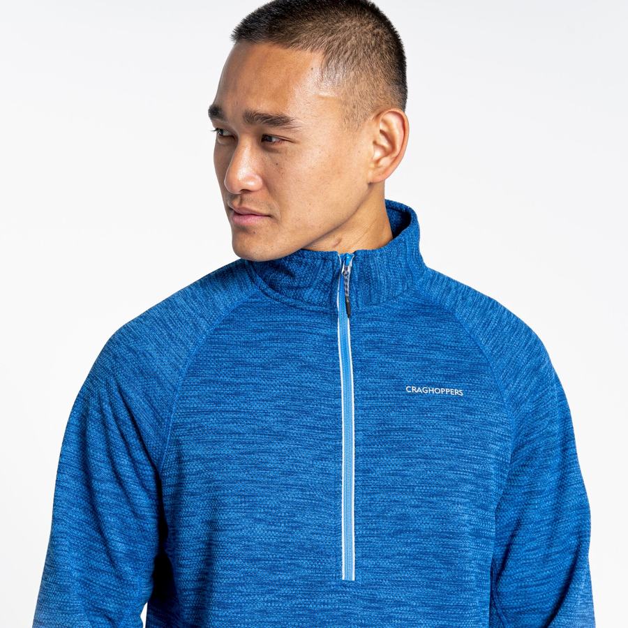 Blue Craghoppers Stromer Half Men's Sweaters | JFO6940WW