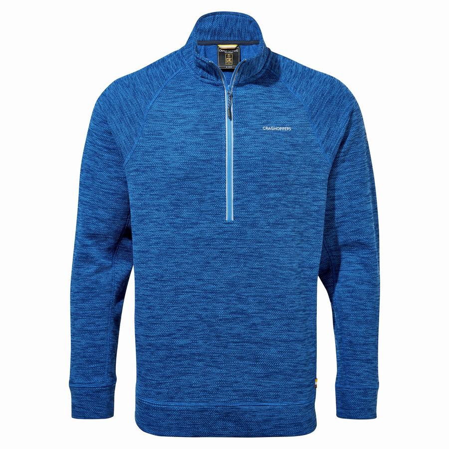 Blue Craghoppers Stromer Half Men's Sweaters | JFO6940WW