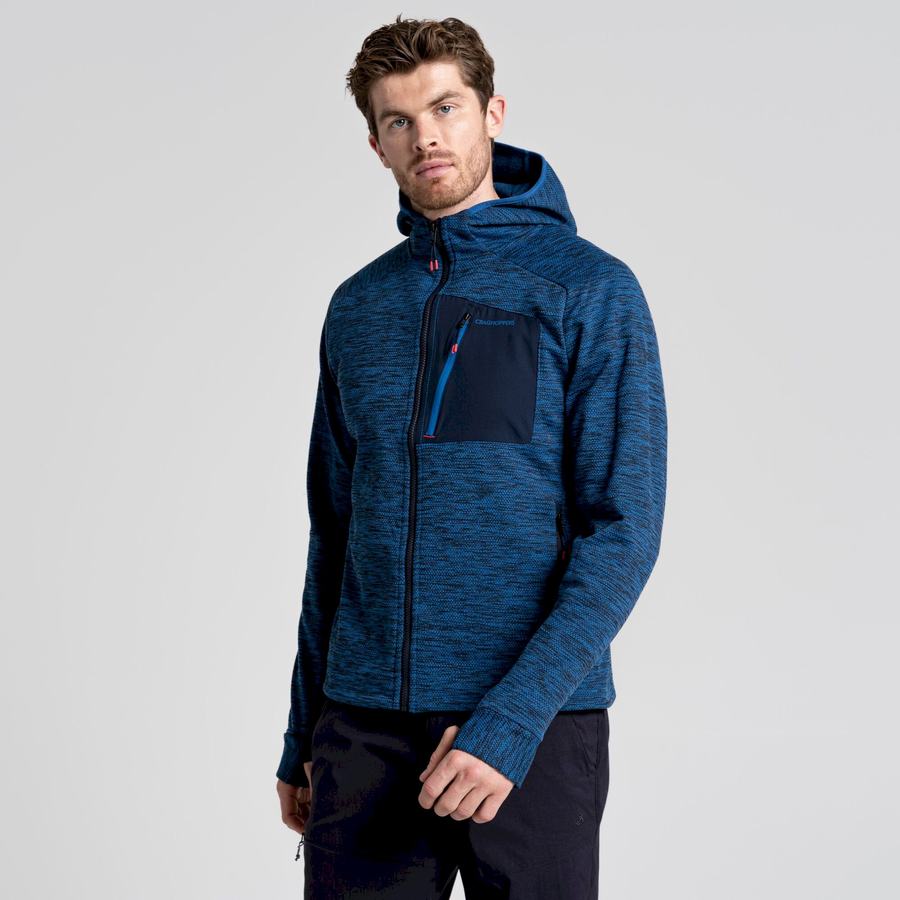 Blue Craghoppers Tarbert Hooded Men's Jackets | UWY9127FL