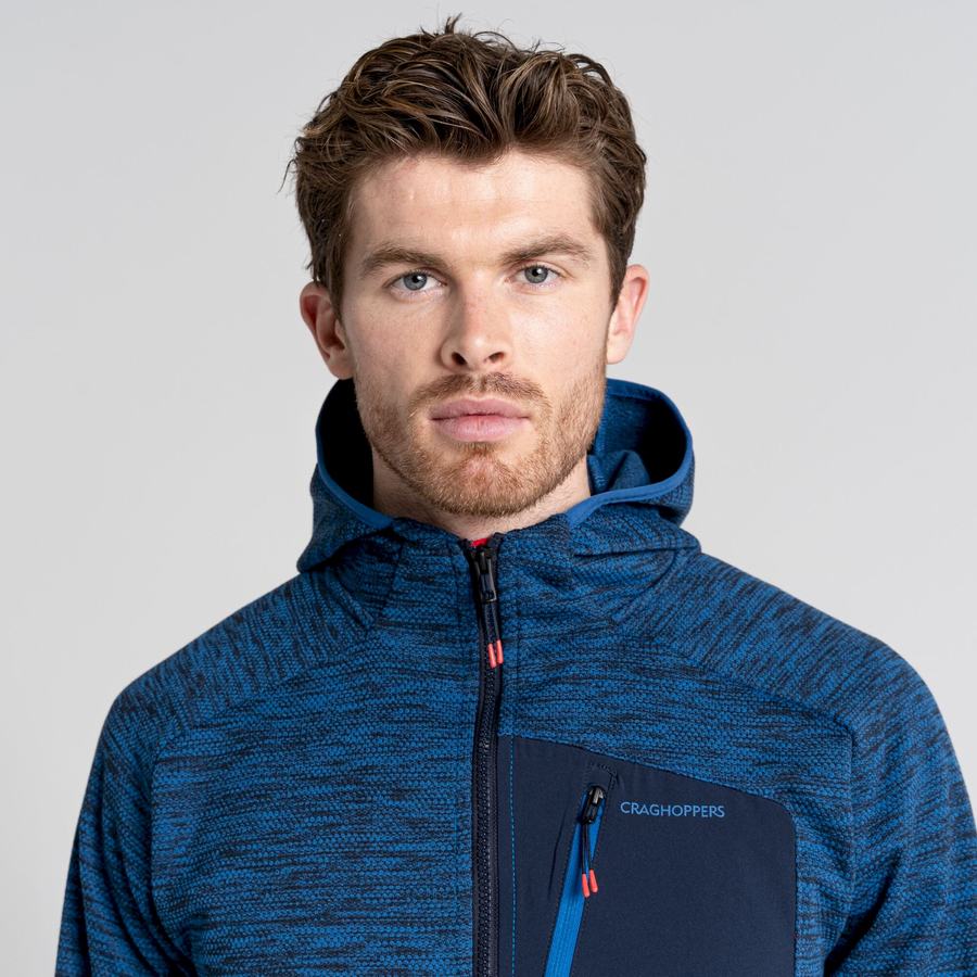 Blue Craghoppers Tarbert Hooded Men's Jackets | UWY9127FL