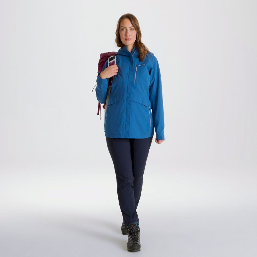 Blue Craghoppers Waterproof Caldbeck Women's Jackets | ECB2091JS