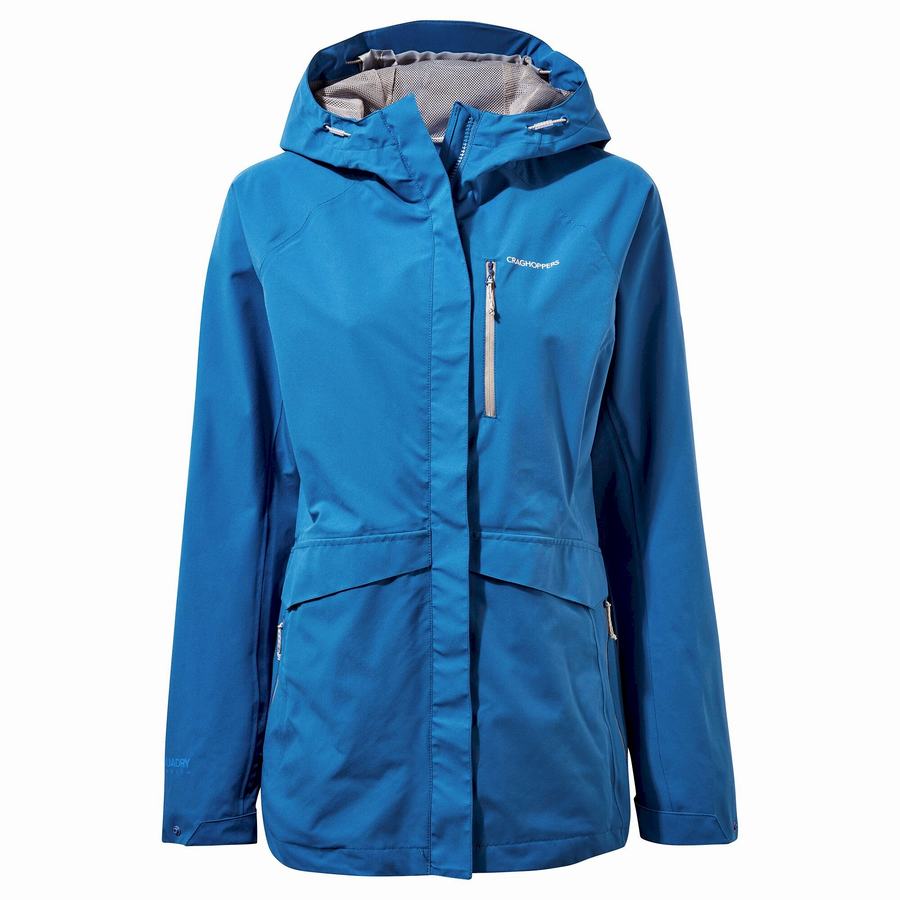 Blue Craghoppers Waterproof Caldbeck Women\'s Jackets | ECB2091JS