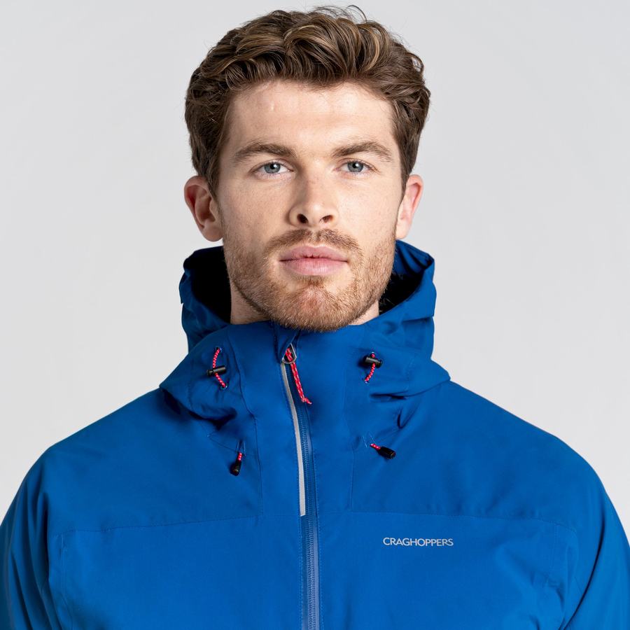 Blue Dark Blue Craghoppers Waterproof Gryffin Men's Jackets | VKV3753JH