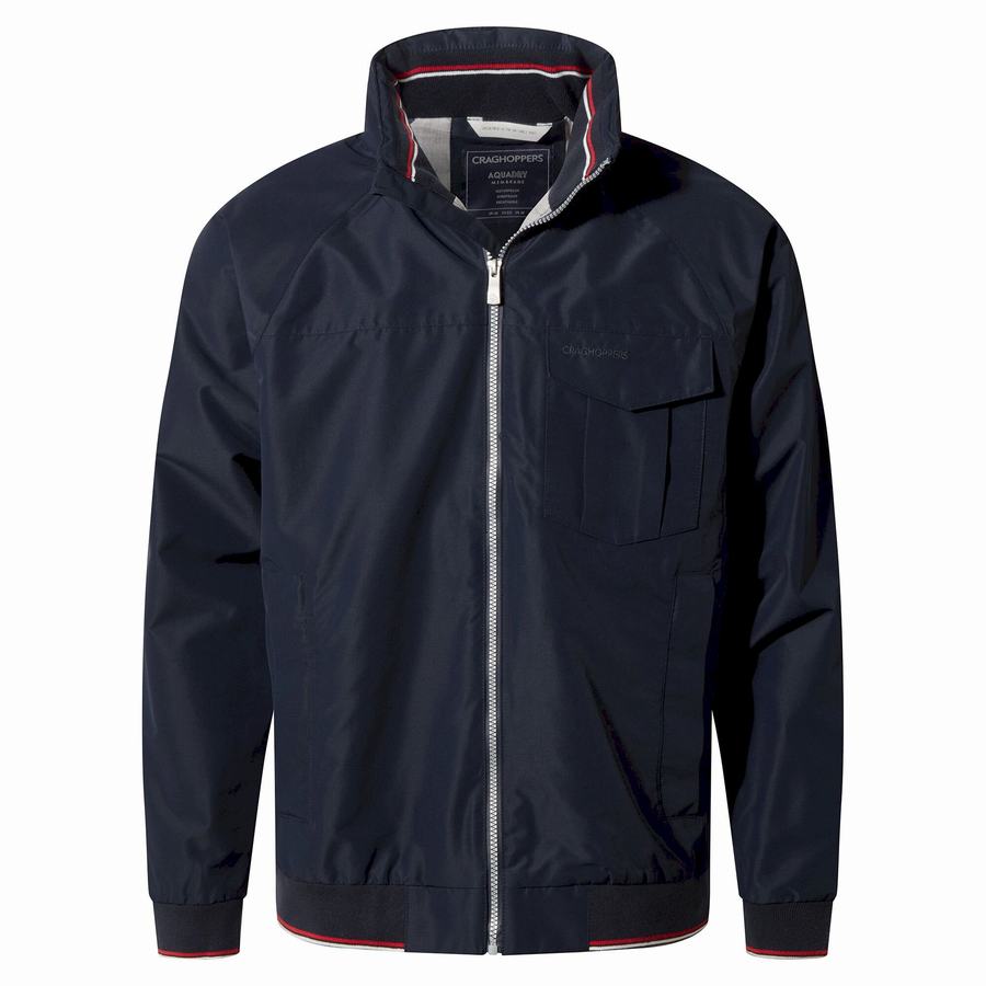 Blue Navy Craghoppers Aiken Men's Jackets | TRI1744BU