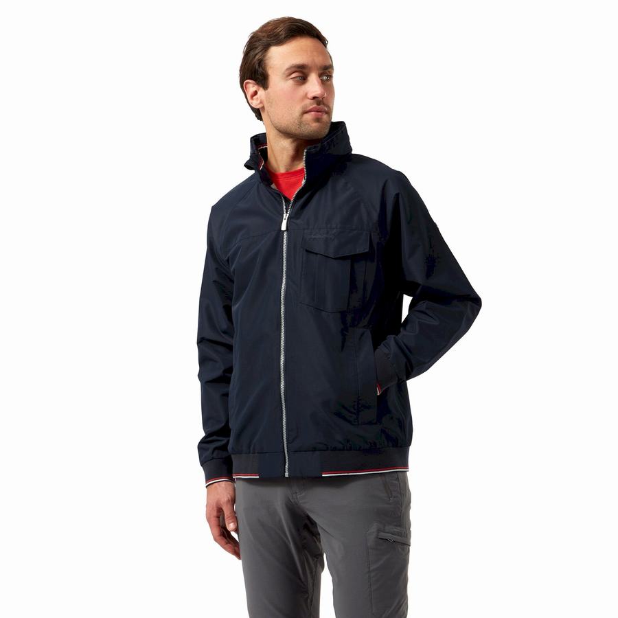 Blue Navy Craghoppers Aiken Men's Jackets | TRI1744BU