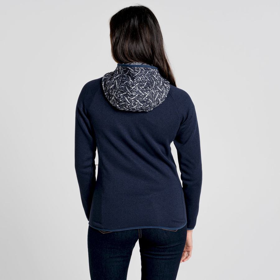 Blue Navy Craghoppers Alliva Hooded Women's Jackets | LZQ1426GI