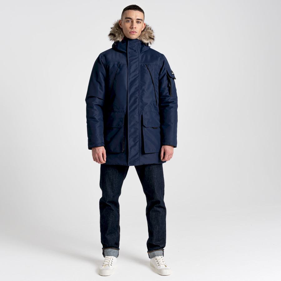 Blue Navy Craghoppers Bishorn II Insulated Men's Jackets | HKZ4955WB