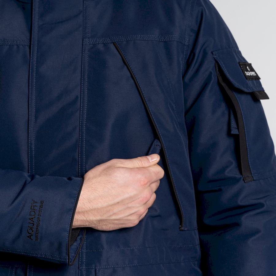 Blue Navy Craghoppers Bishorn II Insulated Men's Jackets | HKZ4955WB