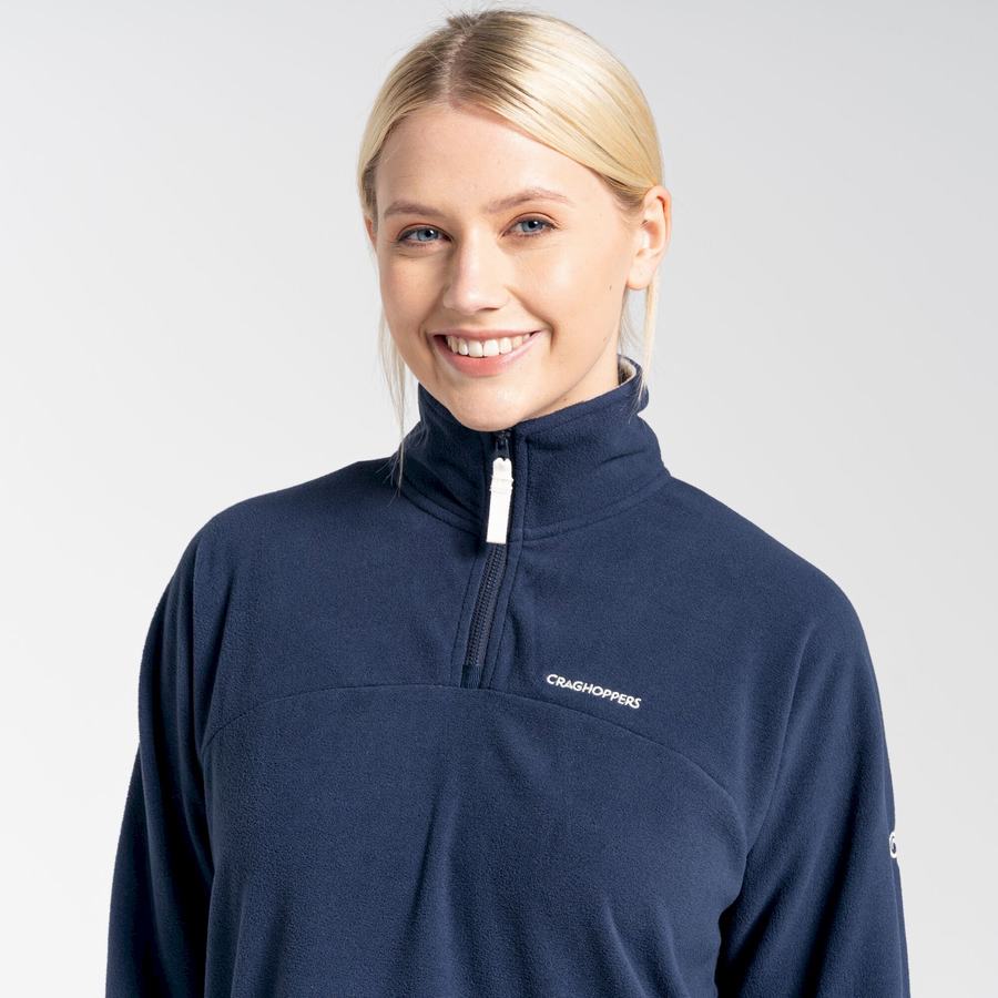 Blue Navy Craghoppers Cabrillo Half Zip Women's Sweaters | DAO7550BI