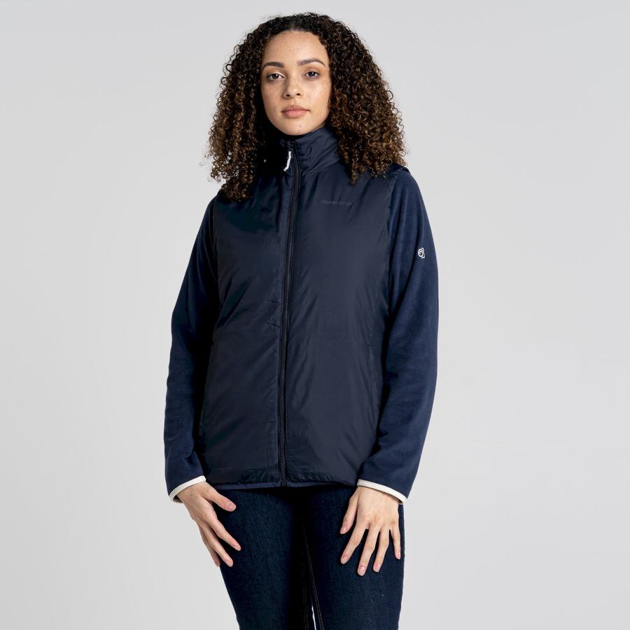 Blue Navy Craghoppers Compresslite VI Vest Women's Gilets | SSD733BE