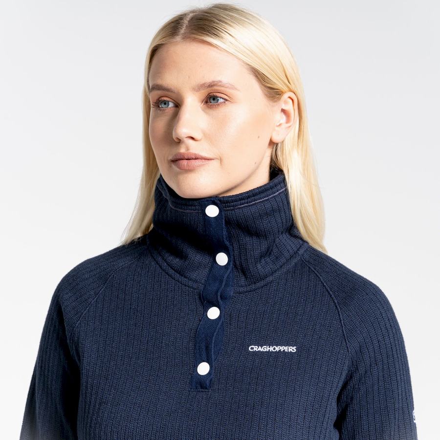 Blue Navy Craghoppers Daphne Overhead Women's Sweaters | BEF6317CD