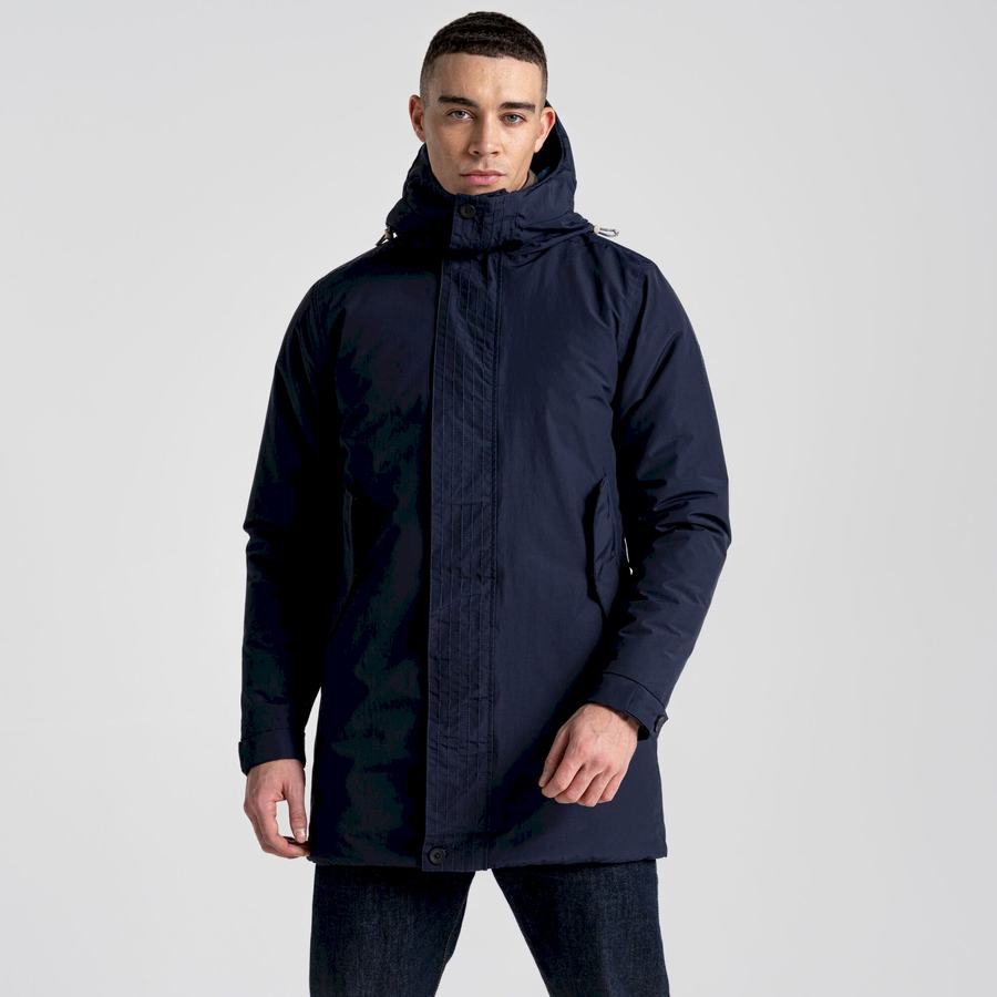 Blue Navy Craghoppers Dunrobin Insulated Men's Jackets | HAB5180WR