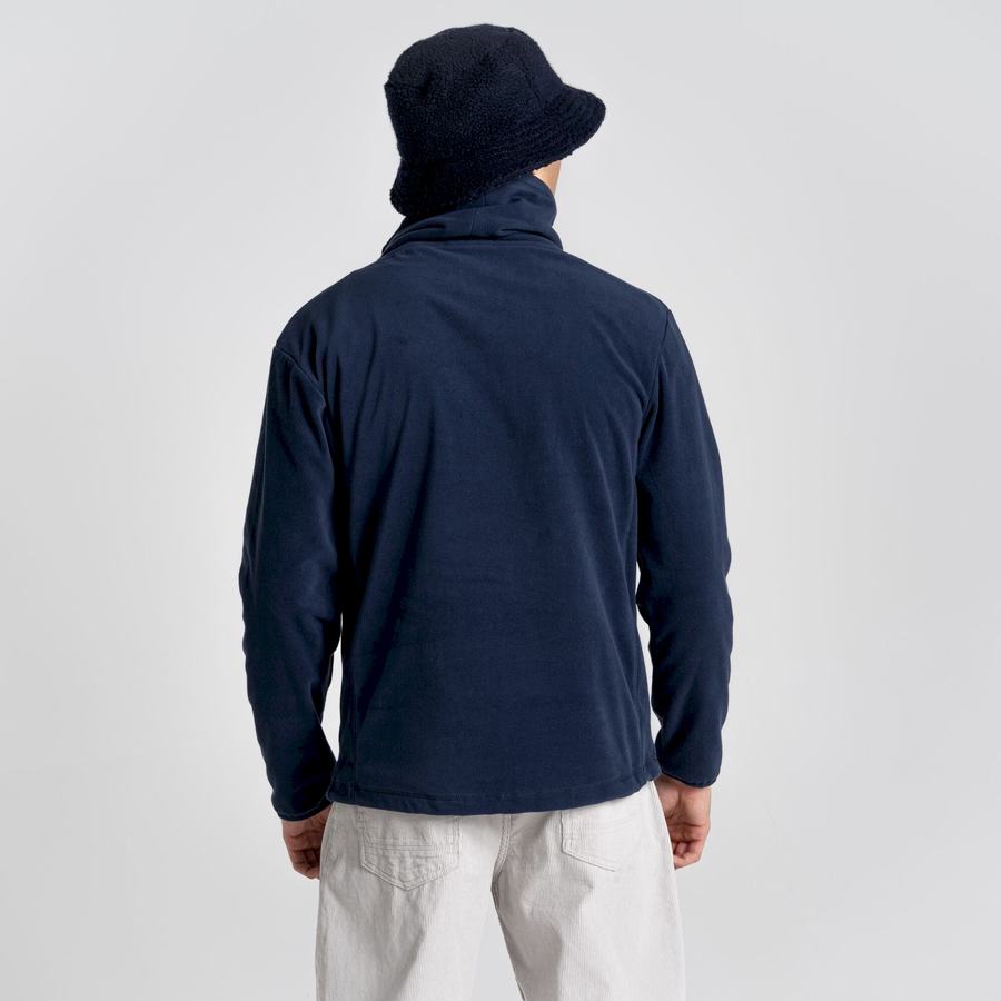 Blue Navy Craghoppers Frey Overhead Men's Sweatshirts | NES5015VJ