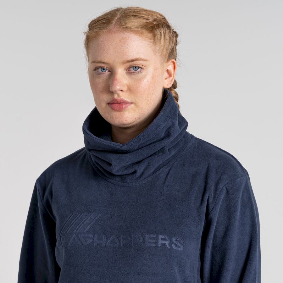 Blue Navy Craghoppers Frey Overhead Women's Sweatshirts | ZGV1044FK