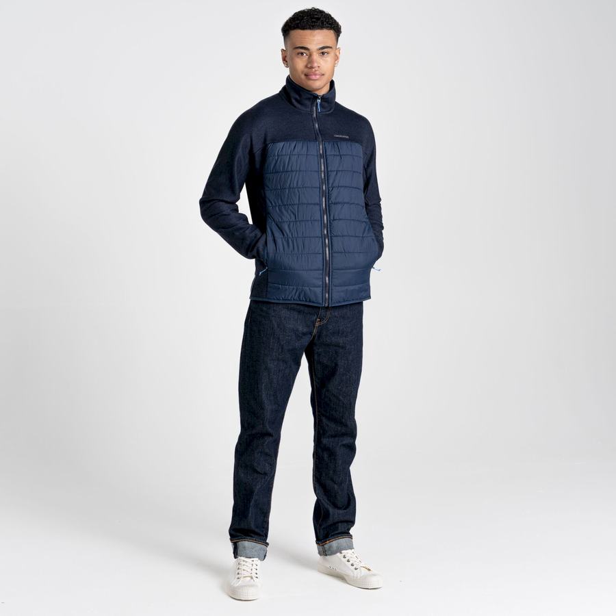 Blue Navy Craghoppers Kennett Hybrid Men's Jackets | TGV8219QA