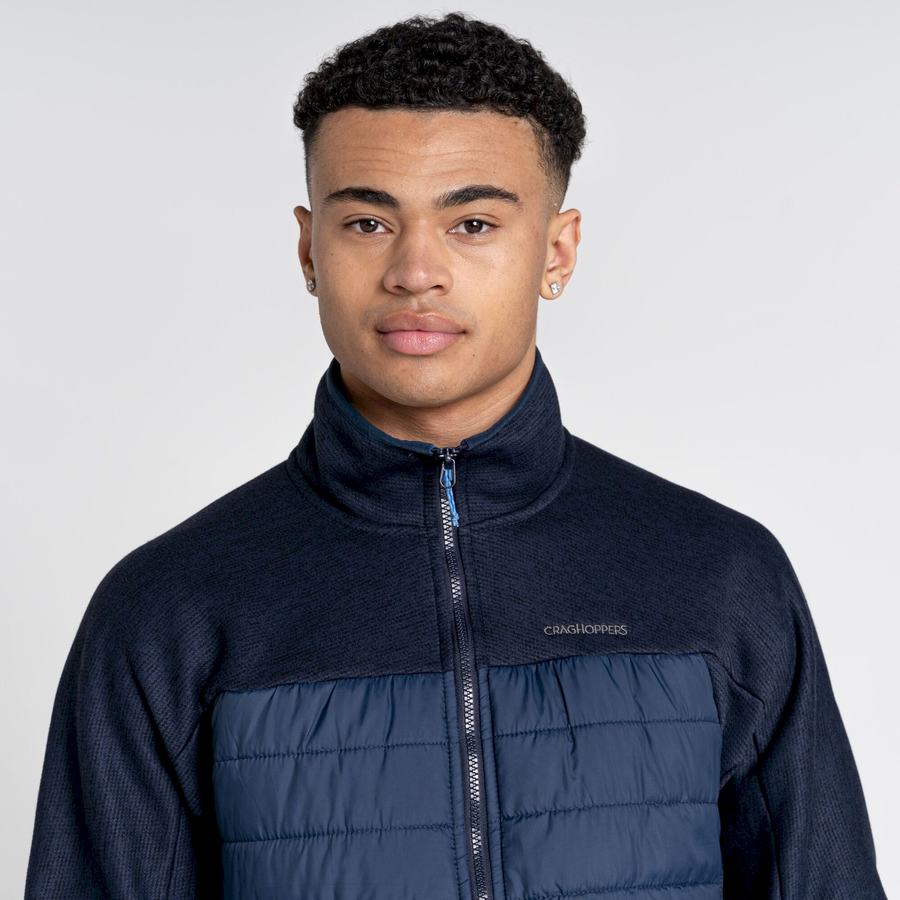 Blue Navy Craghoppers Kennett Hybrid Men's Jackets | TGV8219QA