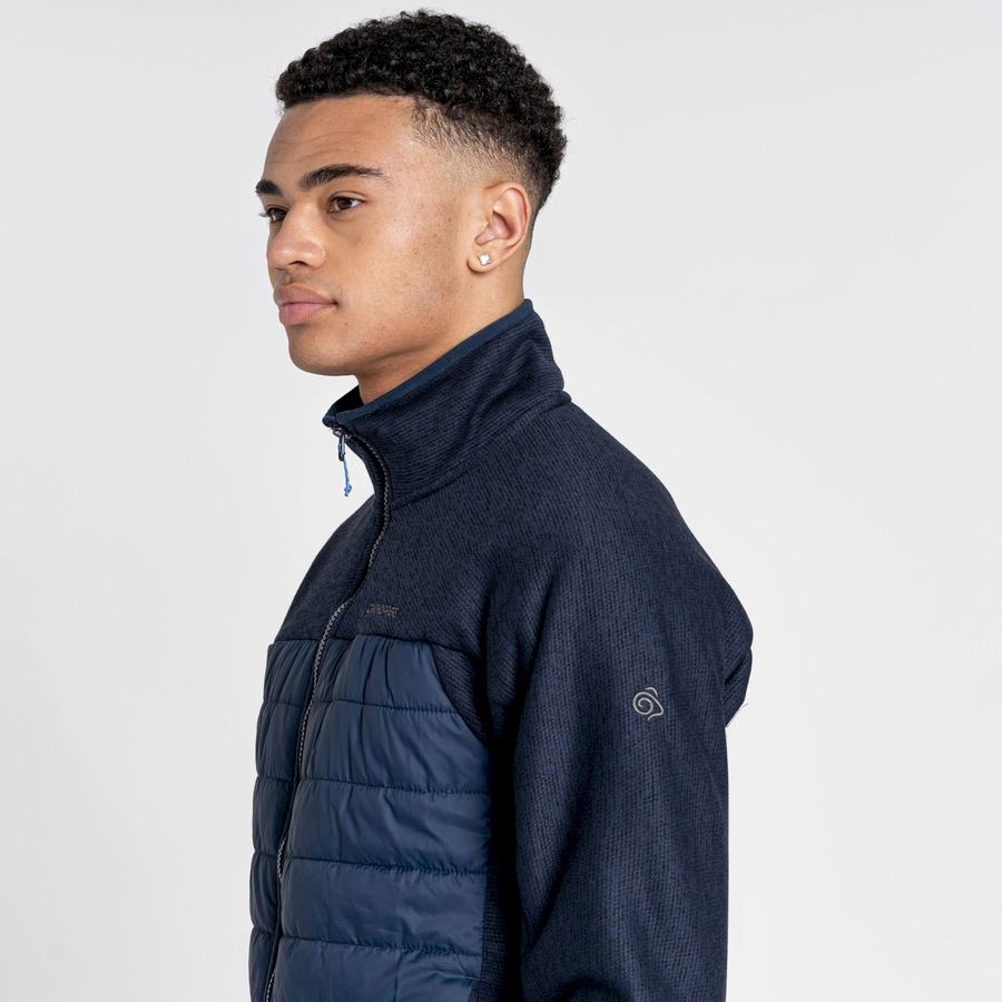 Blue Navy Craghoppers Kennett Hybrid Men's Jackets | TGV8219QA