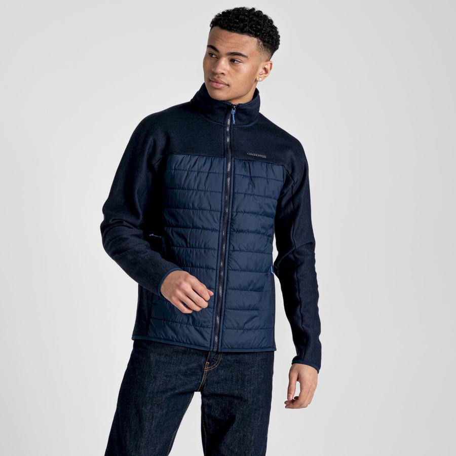 Blue Navy Craghoppers Kennett Hybrid Men's Jackets | TGV8219QA