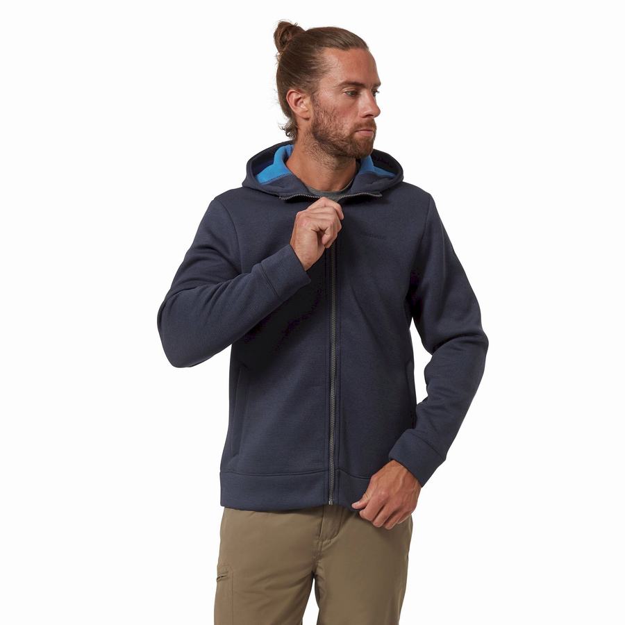 Blue Navy Craghoppers Kinson Men's Sweaters | CWH7776PO