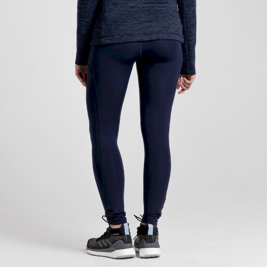 Blue Navy Craghoppers Kiwi Pro Women's Leggings | QUX3260TW