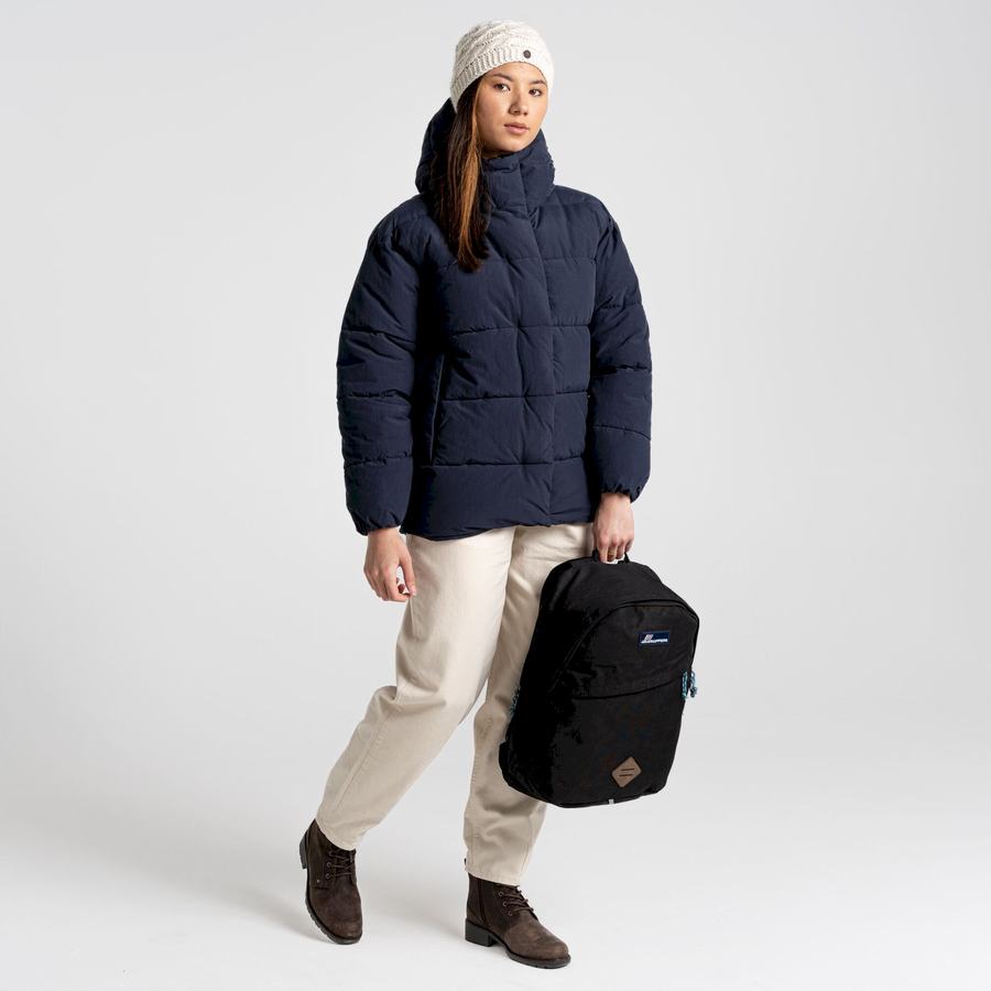 Blue Navy Craghoppers Madora Insulated Hooded Women's Jackets | WPT4393PY