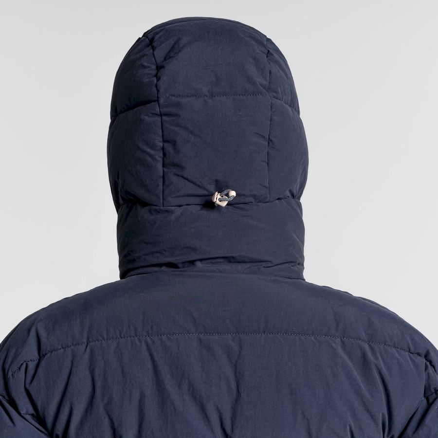 Blue Navy Craghoppers Madora Insulated Hooded Women's Jackets | WPT4393PY