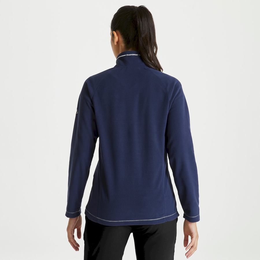 Blue Navy Craghoppers Miska Half Zip Women's Sweaters | EIY2388FA