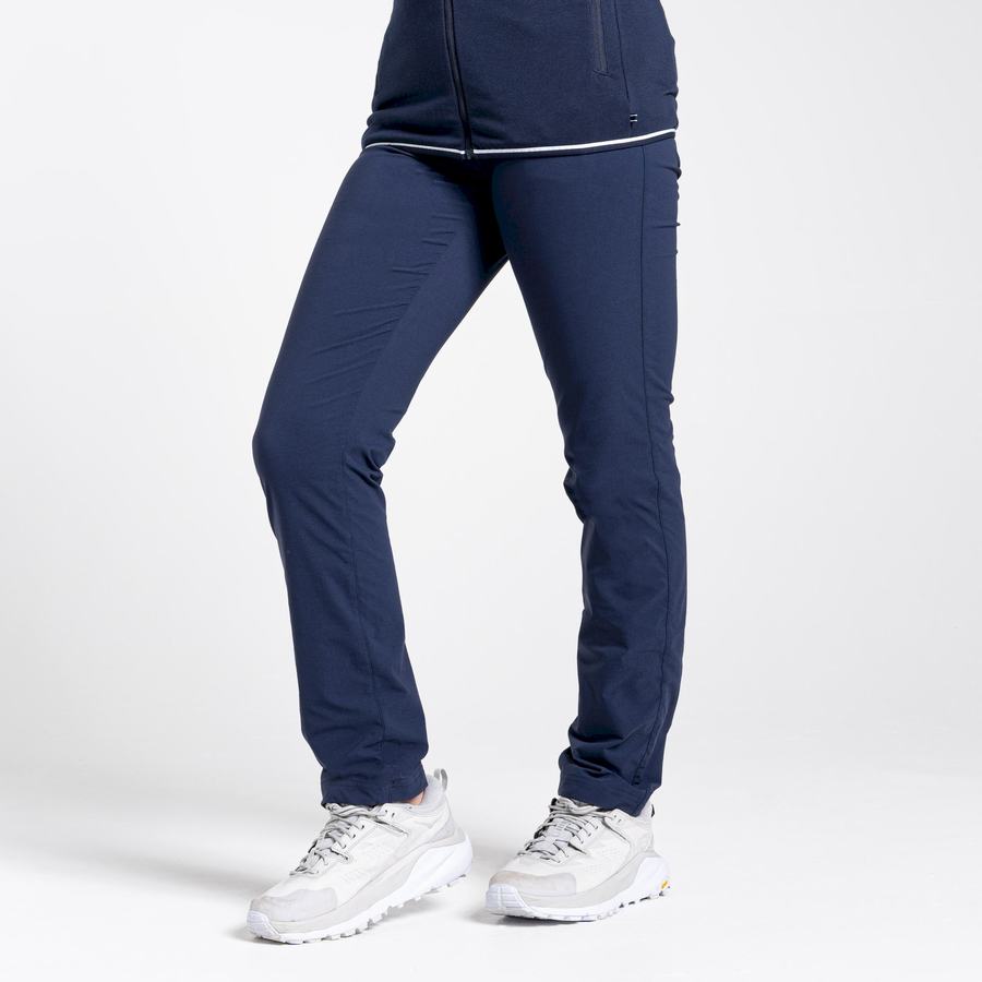 Blue Navy Craghoppers NosiLife Pro Active Women's Trousers | CIU65EJ