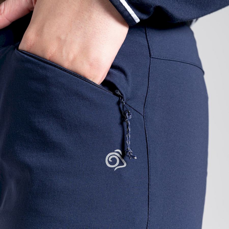 Blue Navy Craghoppers NosiLife Pro Active Women's Trousers | CIU65EJ