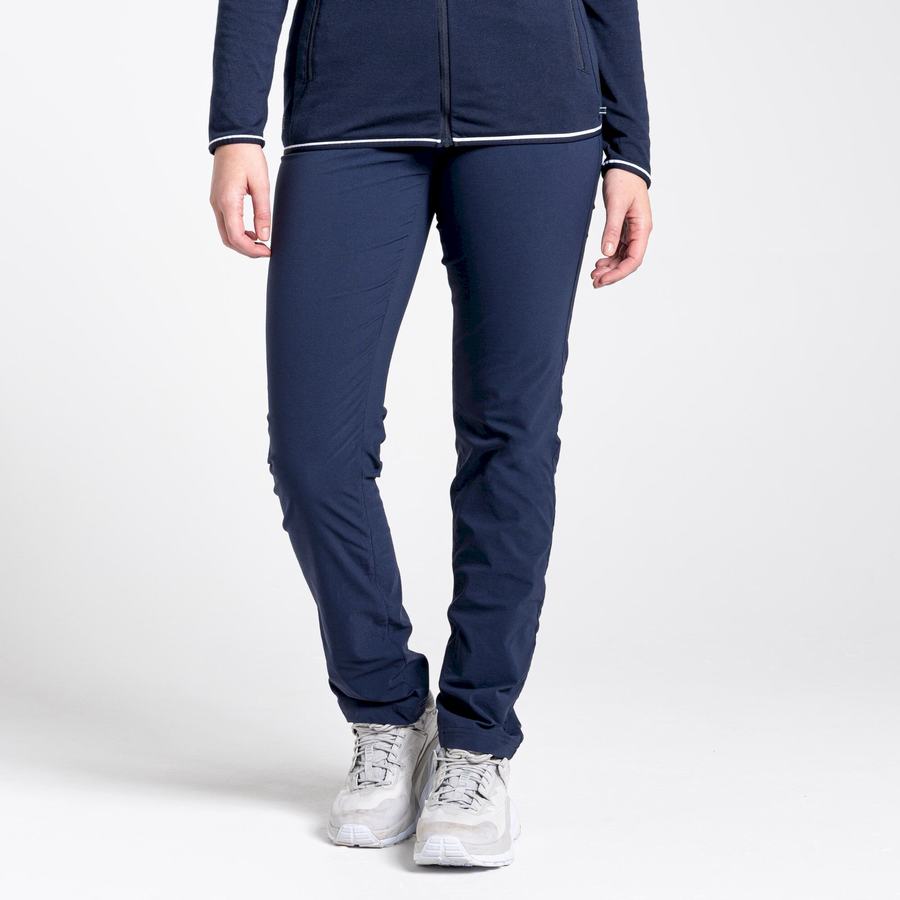 Blue Navy Craghoppers NosiLife Pro Active Women's Trousers | CIU65EJ