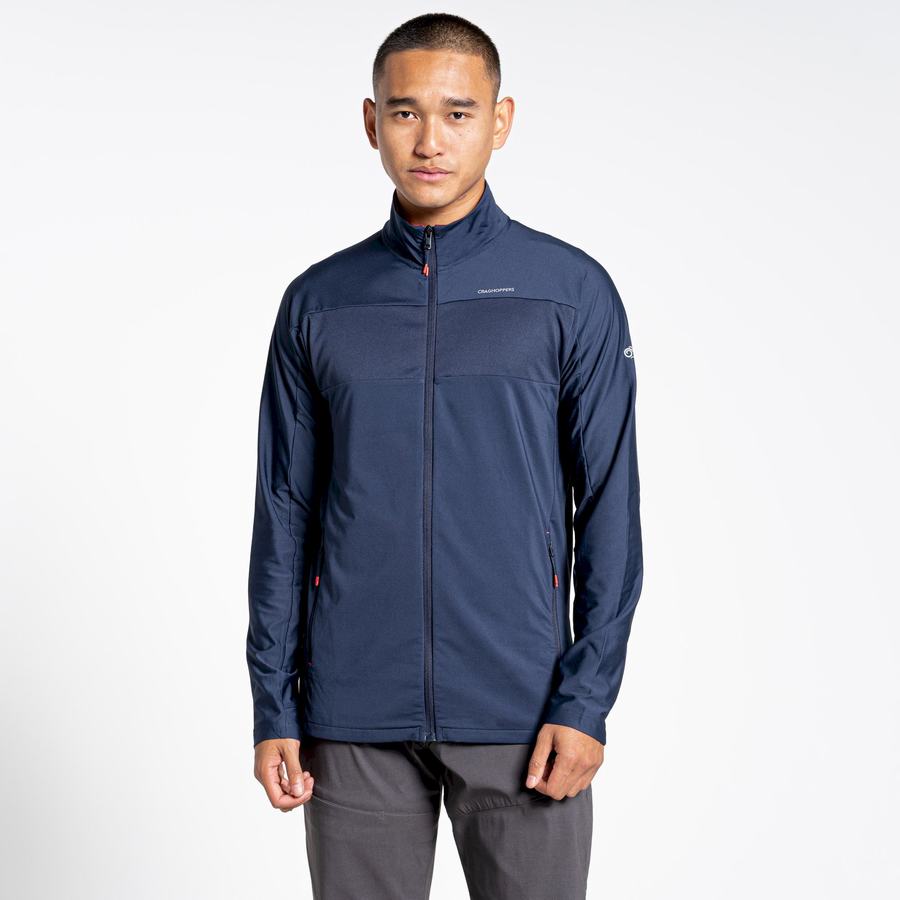 Blue Navy Craghoppers NosiLife Valens Men's Jackets | NZU621DF